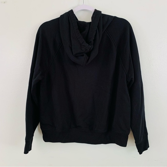 Old Navy Black Plaid Bear “California” Graphic Pull Over Hoodie Size Medium - Picture 3 of 5